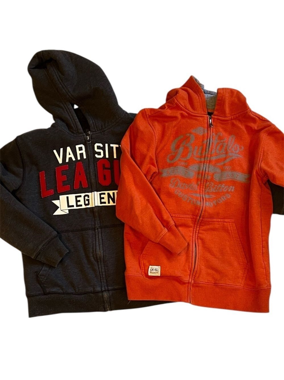 Buffalo David Bitton Kids Hoodie Bundle Charcoal and Orange